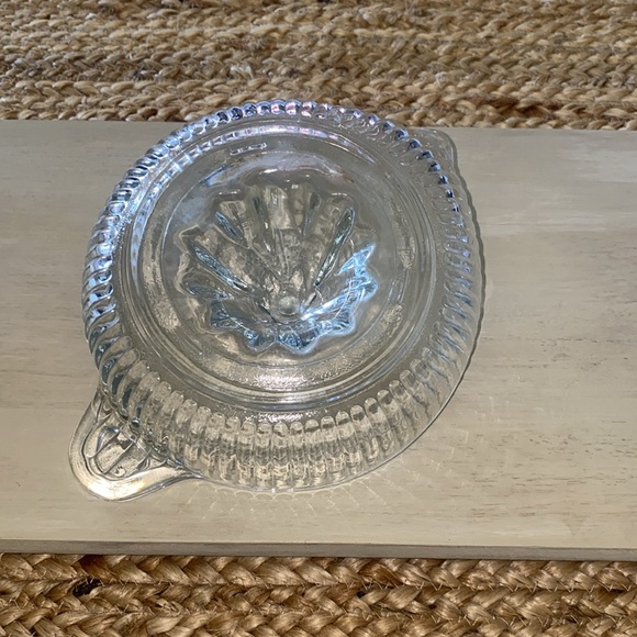 Vintage Clear Glass Citrus Juicer (2 available) - Picture 3 of 4